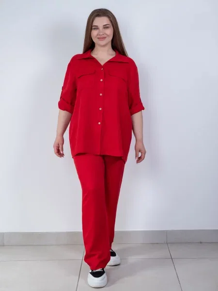 Сорочка Nita віскоза/модал червоний
