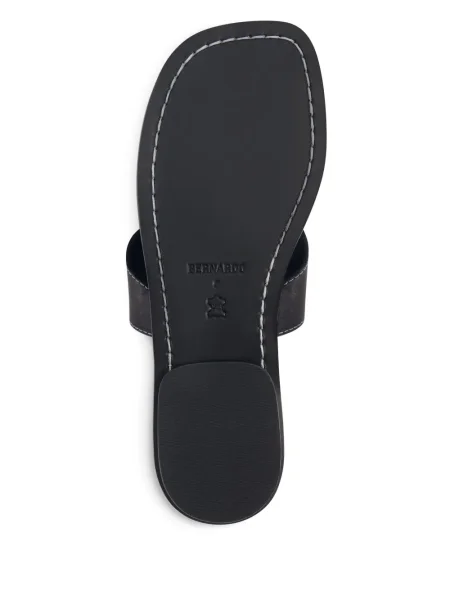 Chiloți tanga Bernardo din piele negru