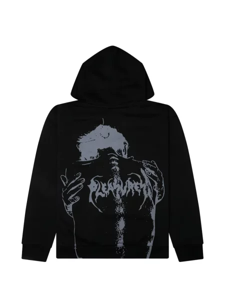Hanorac cu glugă Pleasures cu imagine negru
