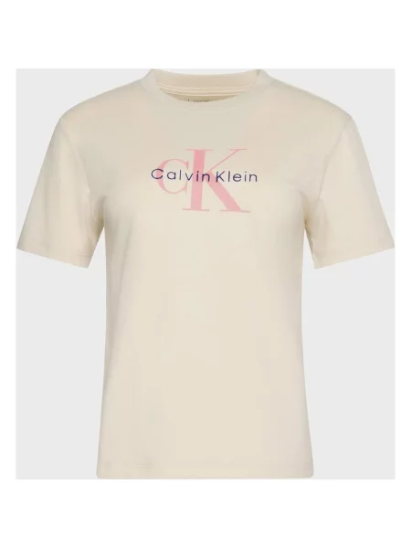Koszulka Calvin Klein Hero Monologo krótki rękaw różowa XS żółta