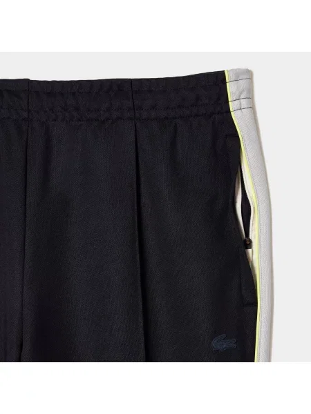 Lacoste Spodnie Dresowe Regular Fit Colorblock granatowe