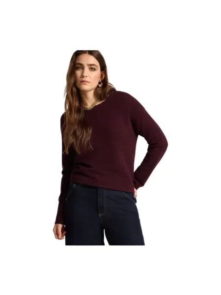 Lniany sweter Elena Miro' fioletowy
