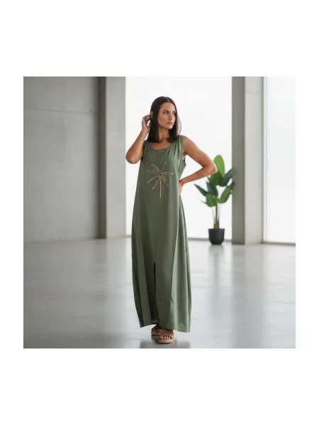 Hosszú maxi ruha Isla Bonita By Sigris zöld