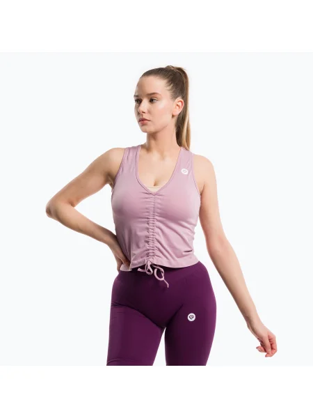 Olcsóbban. Női edzőtábor felső Gym Glamour Drawstring Méret: M rózsaszín
