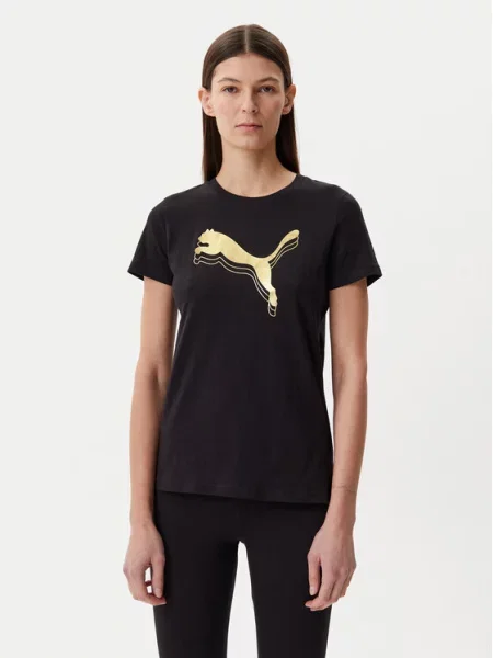 Puma T-Shirt Essentials Metallic czarny