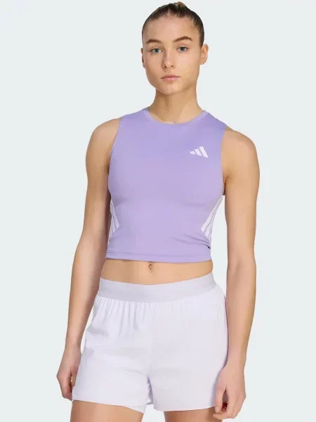 ADIDAS PERFORMANCE Športový top Iconic levanduľová biela
