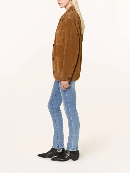 Mos Mosh Jeansy Straight Leg Mmnaomi Nolla blau niebieskie