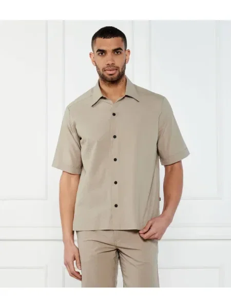 BOSS ORANGE Cămașă Lapoully_M | Relaxed fit bej