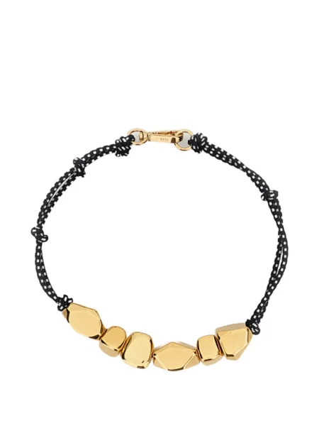 Colier Plan C cu imprimeu geometric cu strasuri auriu