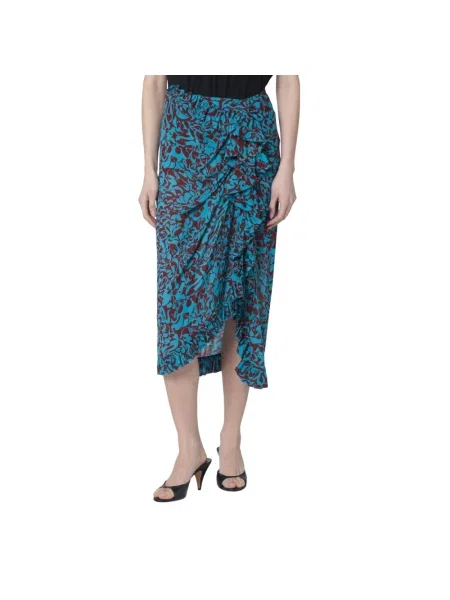 Spódnica Dries Van Noten niebieska