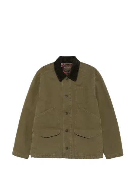 Gulerat geacă Filson de catifea cord verde