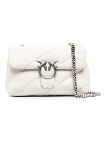 Pinko De piele geantă pe umăr LOVE CLASSIC PUFF bej