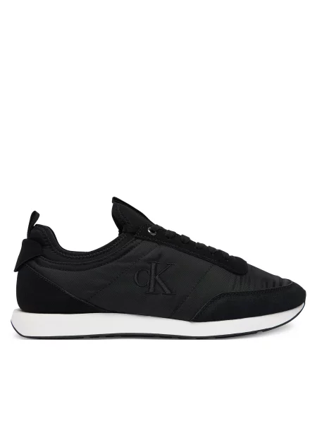 Superge Calvin Klein Jeans Retro Runner Sock Laceup Mix črna