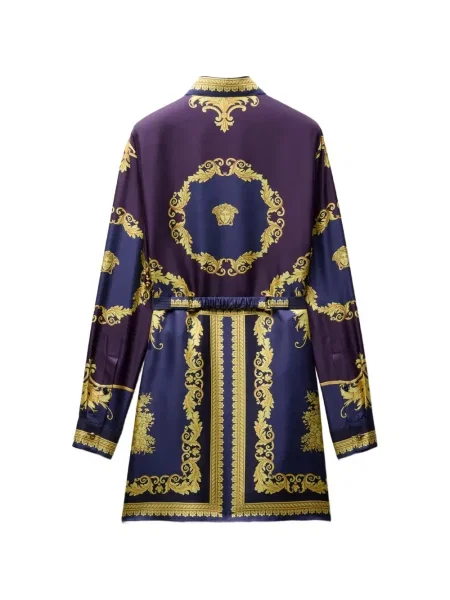 Rochie mini Versace de mătase violet
