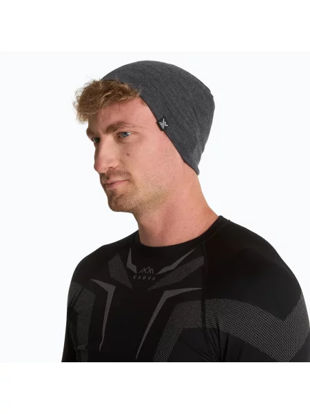 Czapka WOOLCANO MERINO szara