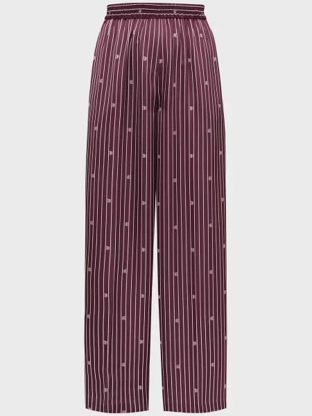 Смугасті штани Hugo бордові