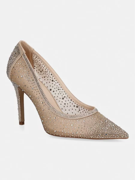 Dune London pantofi cu stiletto BRIGHTEST bej