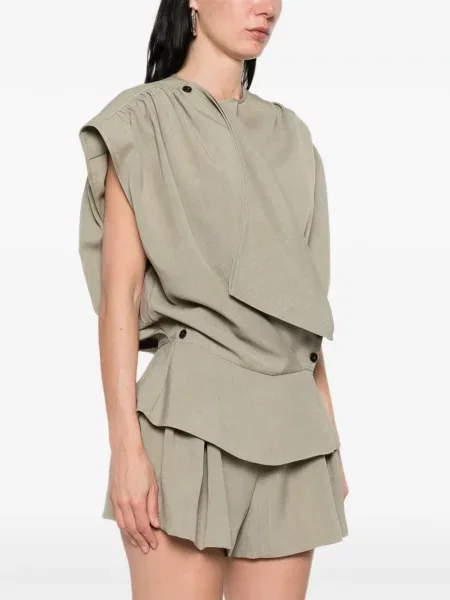 Top Iro drapat verde