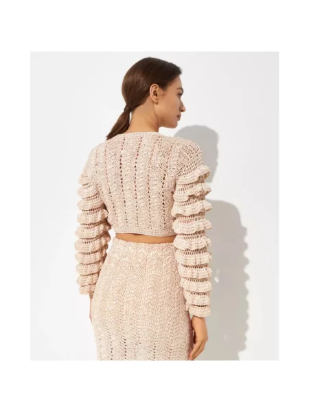 Sweter Loveshackfancy beżowy