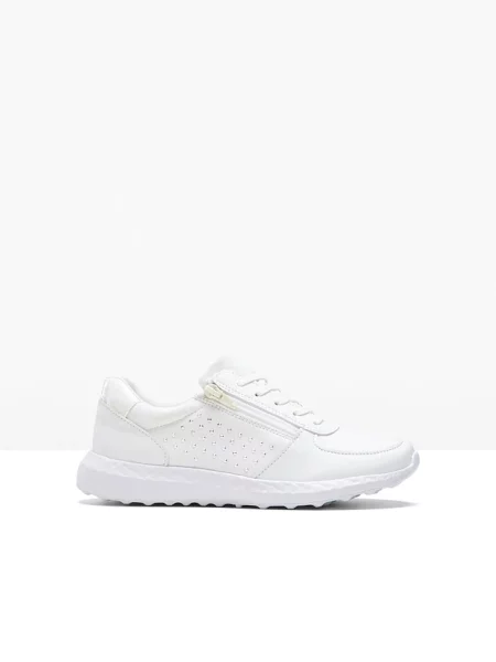 Sneakersy z kryształkami białe