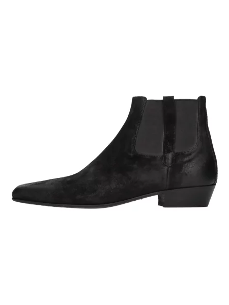Buty do kostki Pantanetti zamszowe czarne