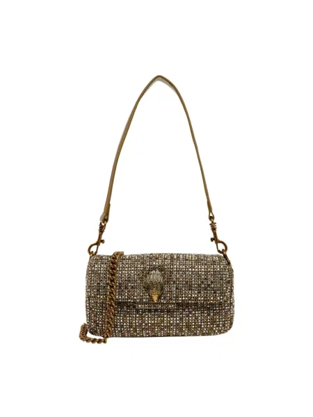 Torebka Kurt Geiger London z twillu żółta