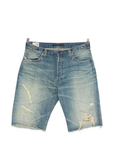 Džínové šortky Mastercraft Union s oděrkami modré