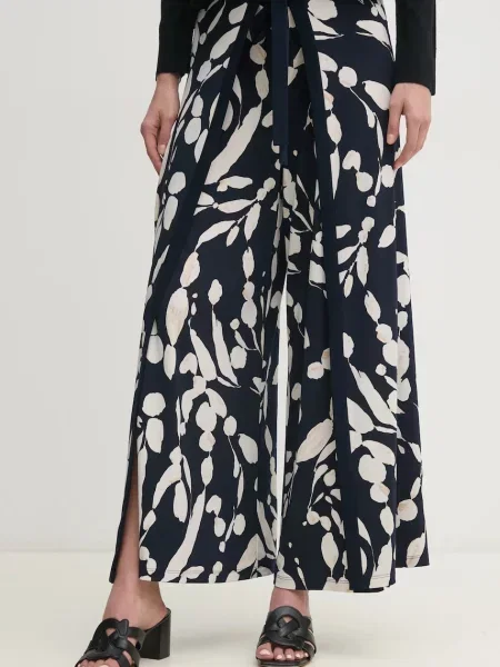 Joseph Ribkoff pantaloni femei marin evazati high waist albastru