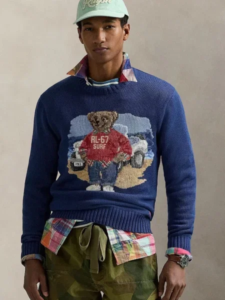 Sweter Polo Ralph Lauren niebieski