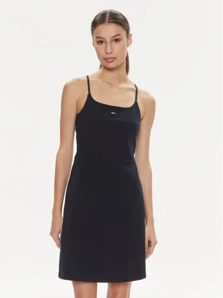Tommy Jeans Sukienka letnia Essential Granatowy