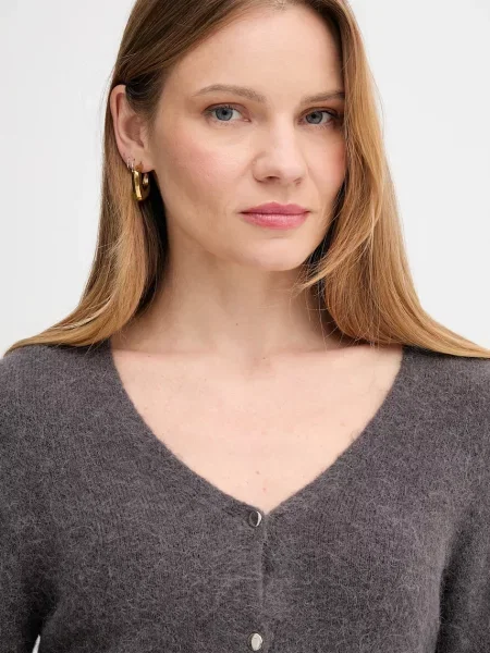 Кардиган з вовною OUI легкий сірий