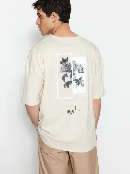 Tricou Trendyol cu imagine alb