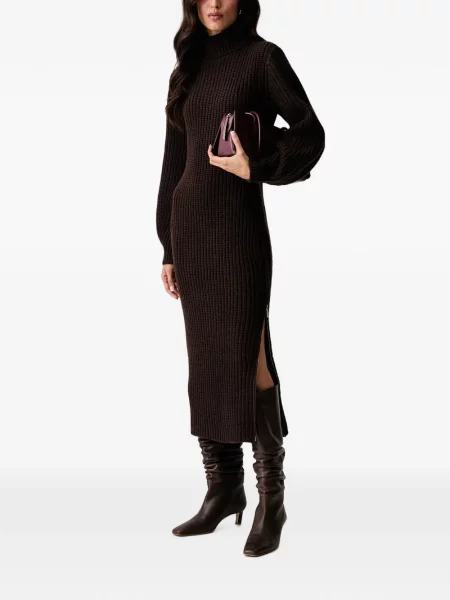 Rochie Armani Exchange tricotate maro