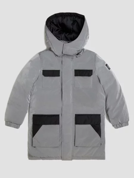Дитяча Зимова куртка GUESS Kids сірий