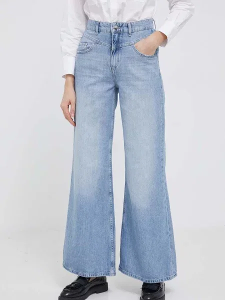 Дънки Rich & Royal Dirty с висока талия синьо