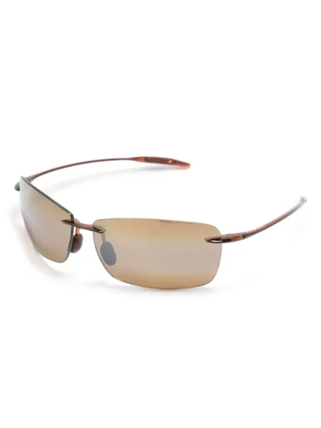 Okulary prostokątne Maui Jim brązowe
