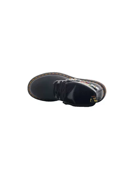 Pantofi Dr. Martens cu model floral negru