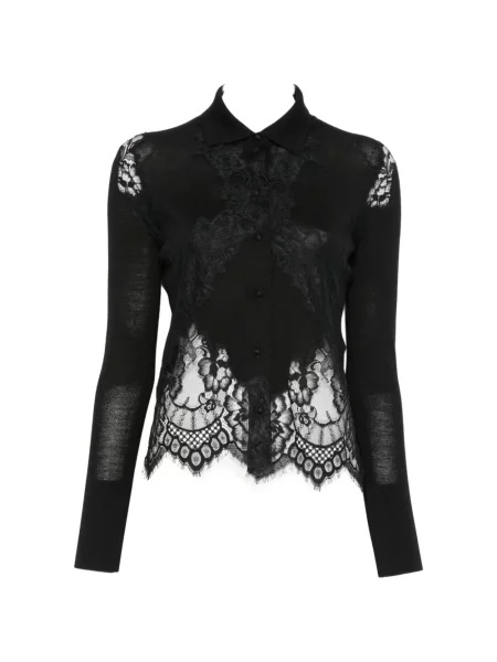 Cardigan Ermanno Scervino din dantelă negru