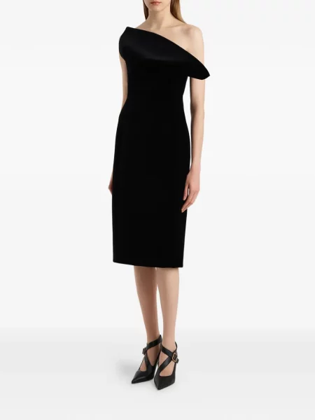 Rochie Khaite de catifea negru