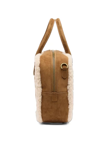 Τσάντα shopper Ash σουέτ καφέ