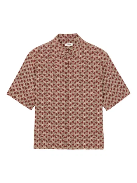 Kratak košulja Sandro s printom crvena