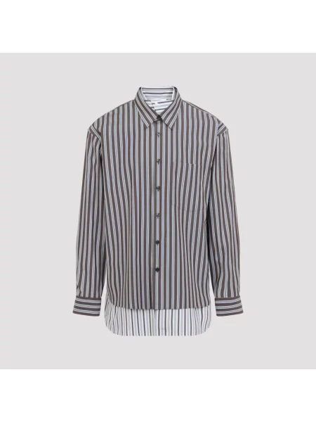 Koszula Dries Van Noten brązowa
