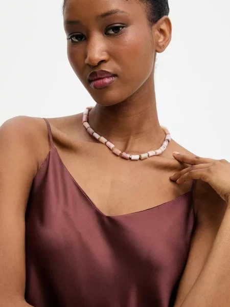 Answear.LAB colier cu opal lucrat manual roz