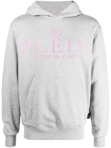 Lung hanorac Philipp Plein cu imagine