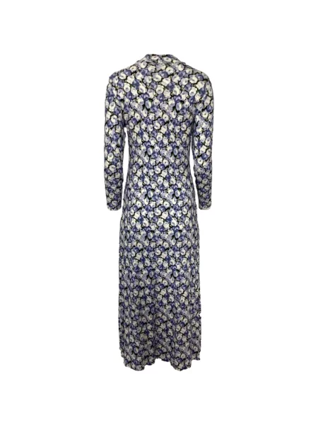 Rochie maxi Rixo cu model floral lungă de costum albastru
