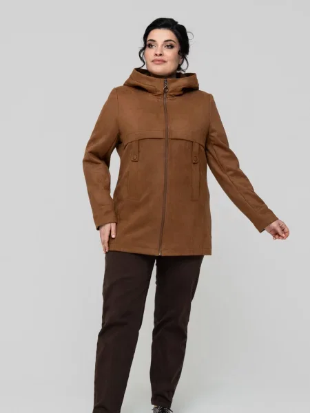 Демісезонна куртка All Posa світло-коричневий коричнева