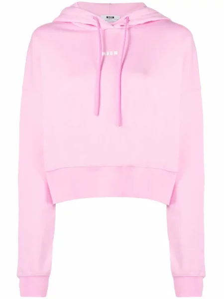 Hanorac cu glugă Msgm cu imagine roz