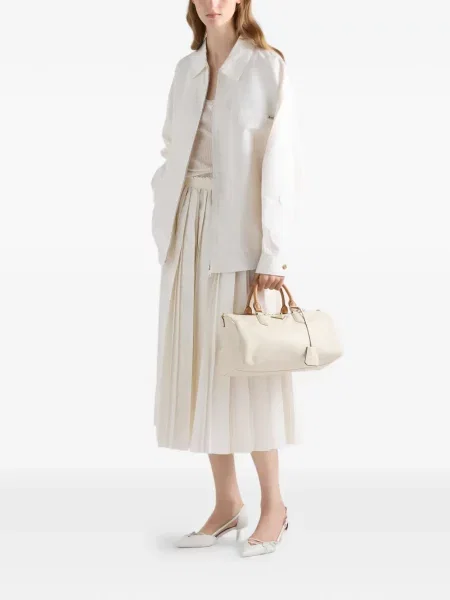 Top Prada din piele
