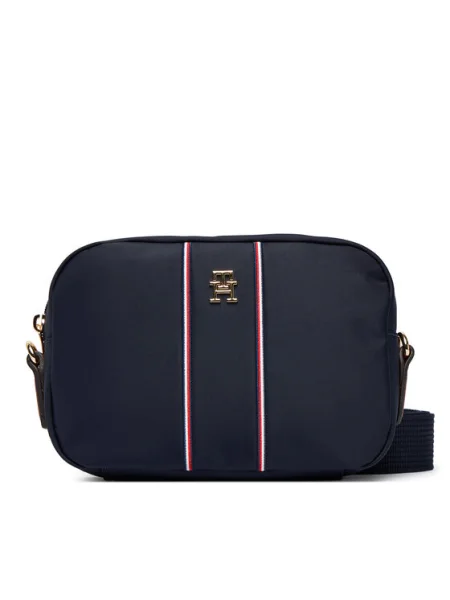 TOMMY HILFIGER Taška cez rameno námornícka / červená / biela modrá