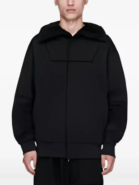 Hanorac cu glugă Y-3 din material terry negru